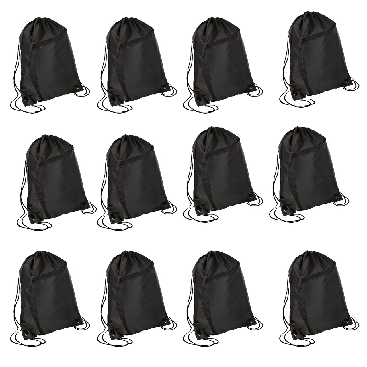 Waterproof Cinch Pack Bag | Polyester Drawstring Pocket Waterproof Foldable Storage Bag | Durable Bulk Sport Gym School Travel Pull Bag | 17.75"h x 14.5"w | Portable For Beach Casual Outdoor Sport | Raheev